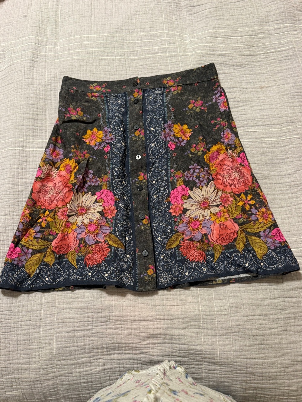Natural Life Boho Floral Multicolor Skirt